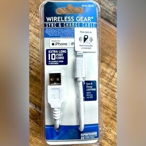 Charging cable, Wireless, long cord NIP